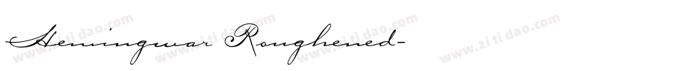 Hemingwar Roughened字体转换